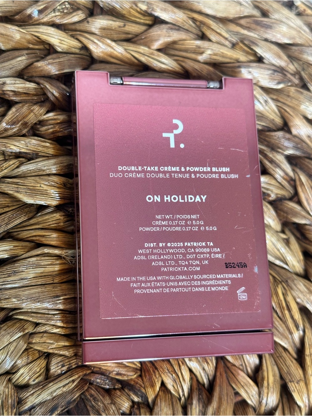 New without box Patrick Ta Double-Take Crème & Powder Blush duo shade On Holiday - Picture 4 of 6